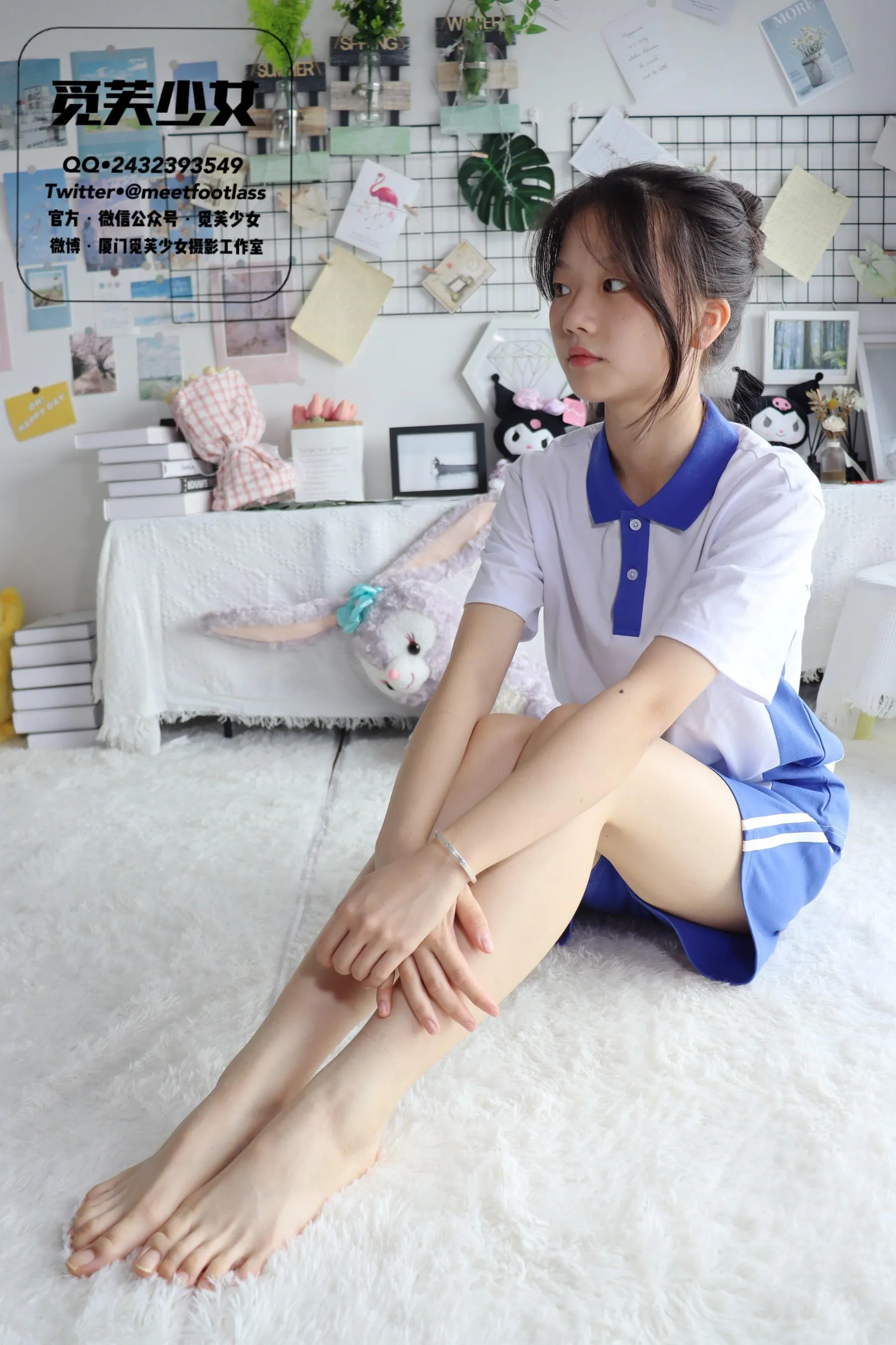 [觅芙少女]NO.002 怀念17岁的校服与蝉鸣交织的夏天 [106P]插图4